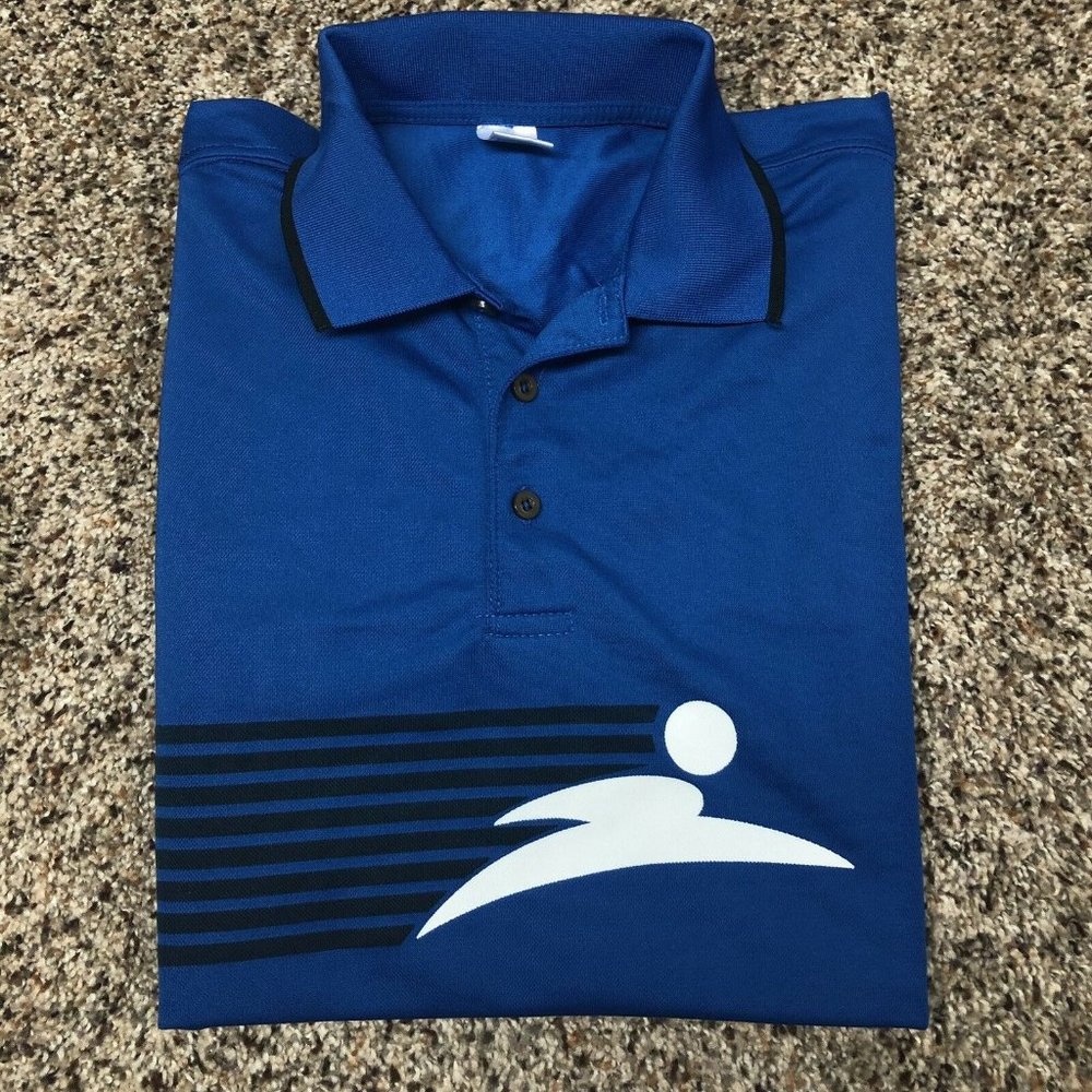 Finish Line Men's Polo Uniform‎ Shirt Medium